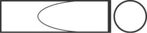 Зубило узкое для пневматического инструмента, хвостовик цилиндрический с овальным фланцем 18191003