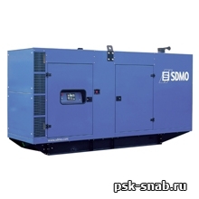 Стационарная дизельная электростанция SDMO V330K-IV в шумозащитном кожухе модели 228